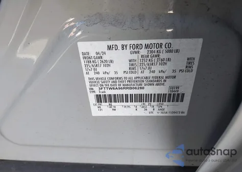 2024 Ford Maverick Xl from USA, damaged, VIN 3FTTW8A96RRB06280